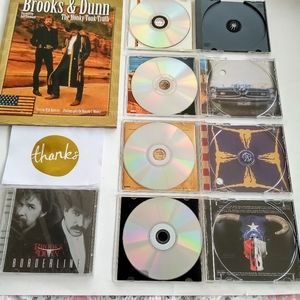 SOLD Brooks & Dunn Collection of 5 CDs & Book. 1 Signed by Kix Brooks, 1 sealed.